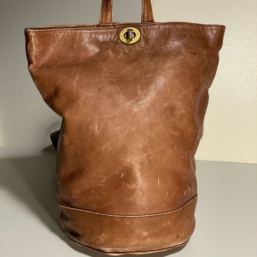 Unique Vintage SIMÓN Brown Leather Women's Bag • Made in Columbia